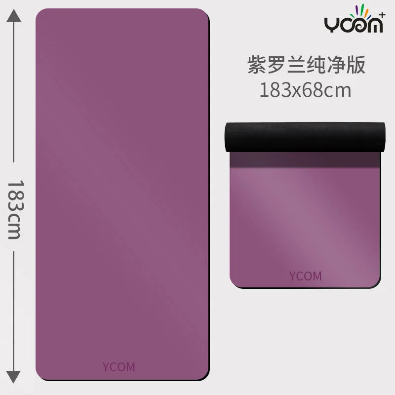 Cross-Border Anti-Slip Fitness Sports Mat Home Yoga Mat Made of Thickened 5mm Natural Rubber Silent Shock Absorption