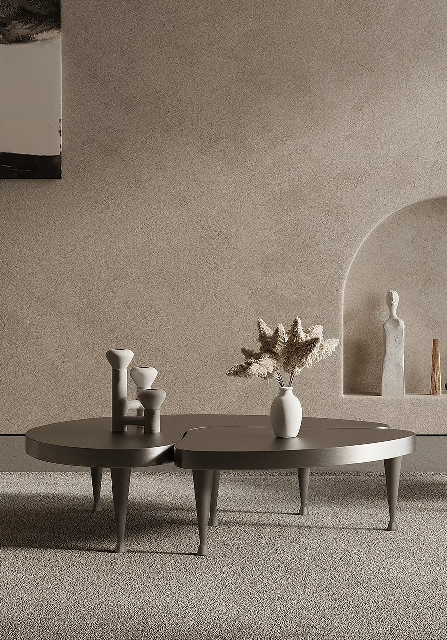 Custom Adjustable Leisure Sit And Standing Birch Coffee Table Chairs And Tables For Coffee Shop Ottoman Coffee Table