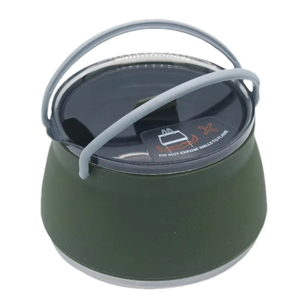 Foldable Coffee Pot Silicone Travel Kettle Pot Foldable Outdoor Camping Kettle Portable Camping Coffee Pot For Outdoor Camping