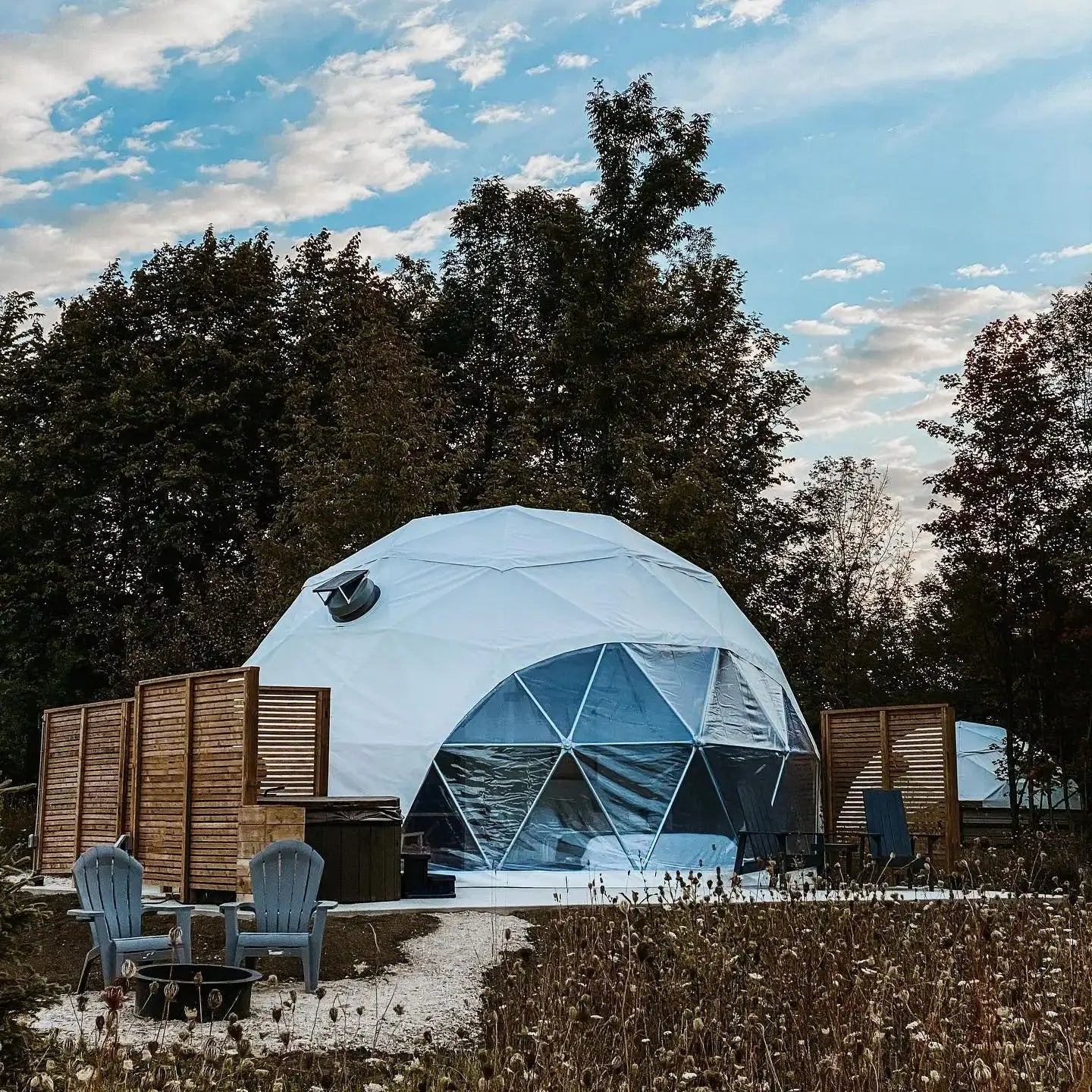 Hotel Tent Geodesic Dome Manor greenhouse Tent Leisure Resort Vacation Outdoor Glamping Round Tent Transparent Starry Sky Luxury