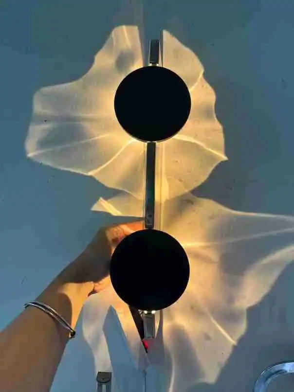 Italy Wall Lamp Bedroom Angel Eyes Revolving Living Room Background Stainless Steel Wall Staircase Lamp Bedside Atmosphere Light