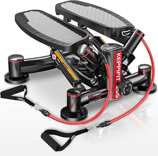 Home Cardio Fitness Stair Stepper with Resistance Bands - FITSTEP Series Exercise Equipment