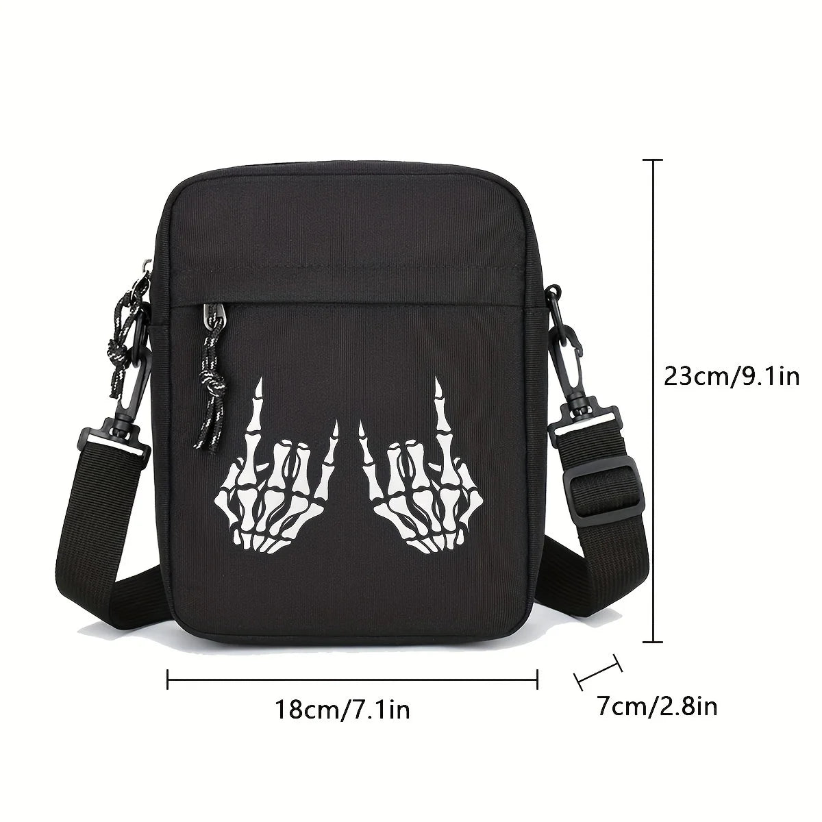 Halloween Bag Men's New Oxford Cloth Crossbody Bag Lightweight 100 Stylish Canvas Shoulder Bag Men's Small Bag