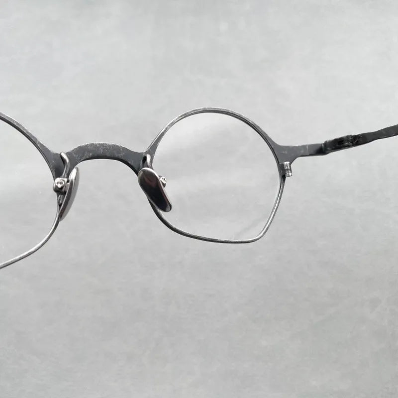 Top Quality Pure Titanium With Magnet Clip On Sunglasses Glasses For Men Women Ultra Light France Designer Round Eyewear Frame