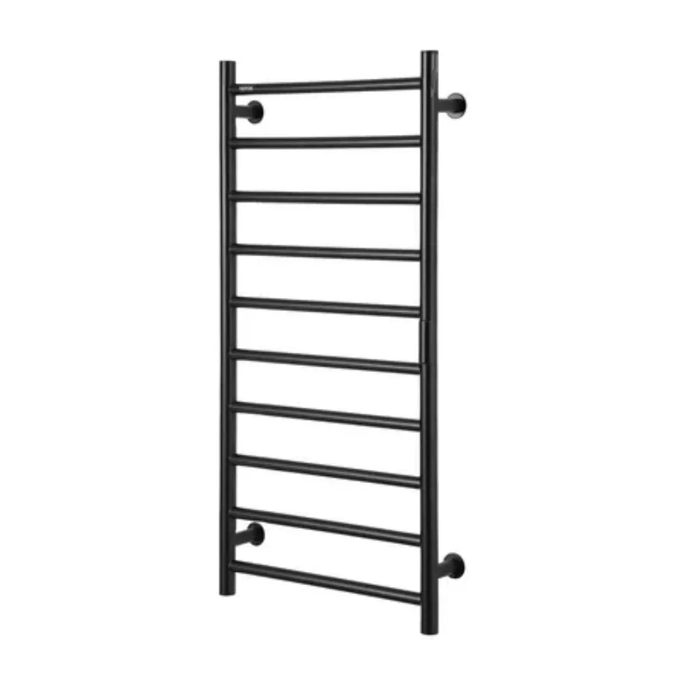 VEVOR 10-Bar Towel Warmer Rack Wall Mounted Heated Towel Rack for Bathroom Black