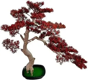 3ft（43in） Artificial Bonsai Tree Juniper Faux Plants Indoor Big Fake Plants Decor with Ceramic Pots for Home Table Office Desk B