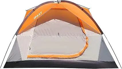 Family Camping Tents by IFAST: 2-6 Person Outdoor Double Layer Waterproof and Windproof Shelter with Rainproof Top and Large Mes