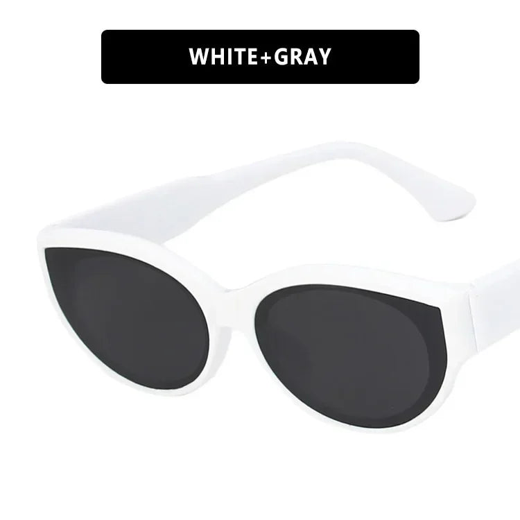High-end Trend UV Resistant Sunglasses Vintage Cat Eye Small Frame Sunglasses Men Women Sun Protection and Driving Sunglasses