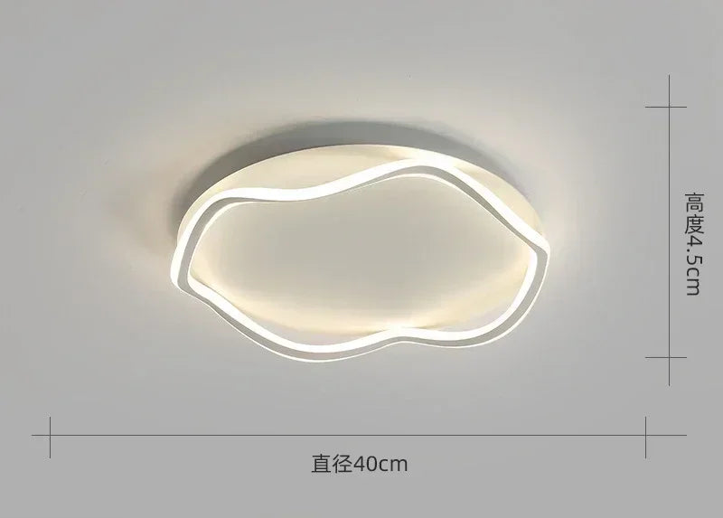 2025 Cloud Creativity Ceiling Light Children's Room Light Nordic Modern Shell Cream Style Bedroom Light