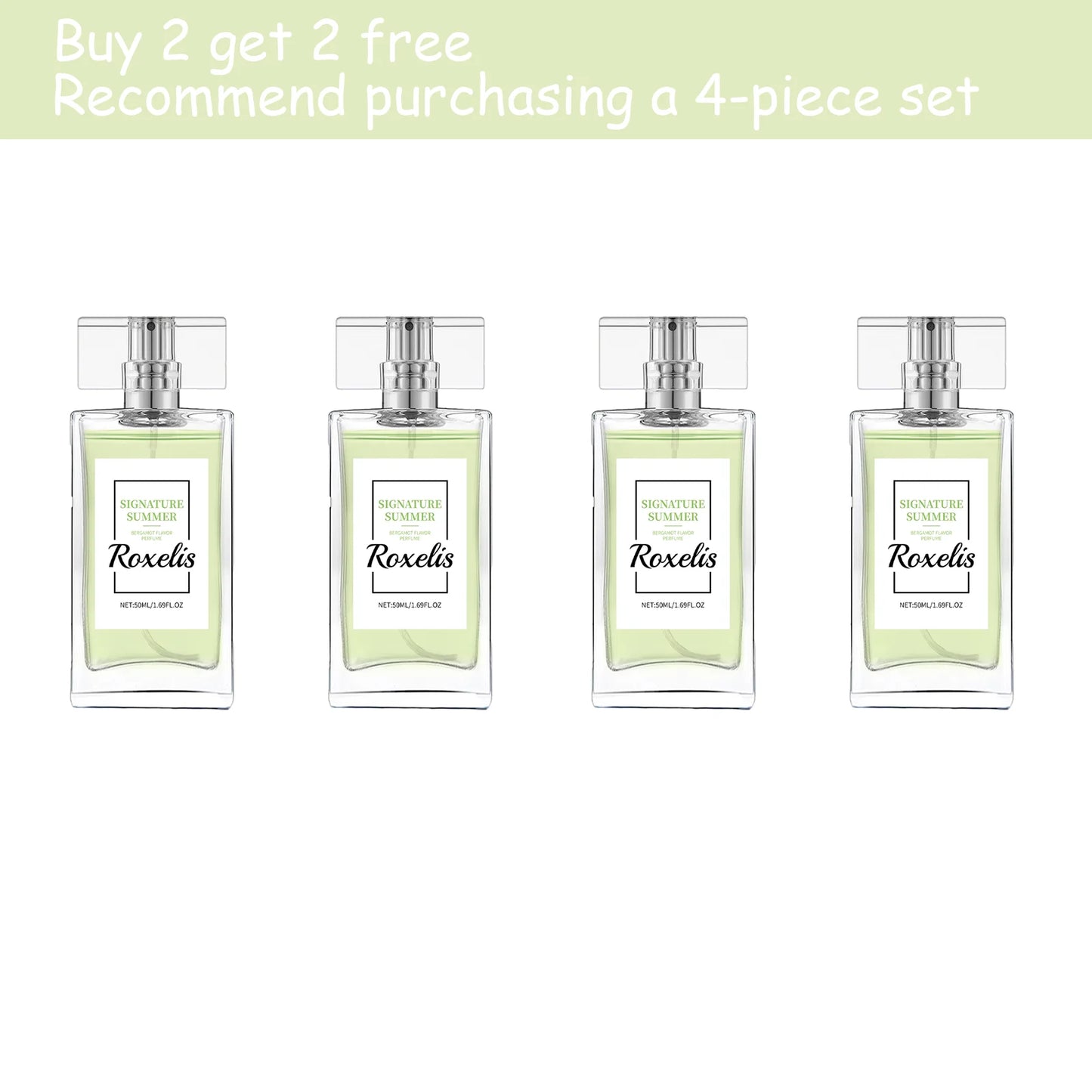 Roxelis Refreshing Bergamot Perfume Natural Fragrance Portable Bergamot Elegant Fresh Fragrance Perfume Spray