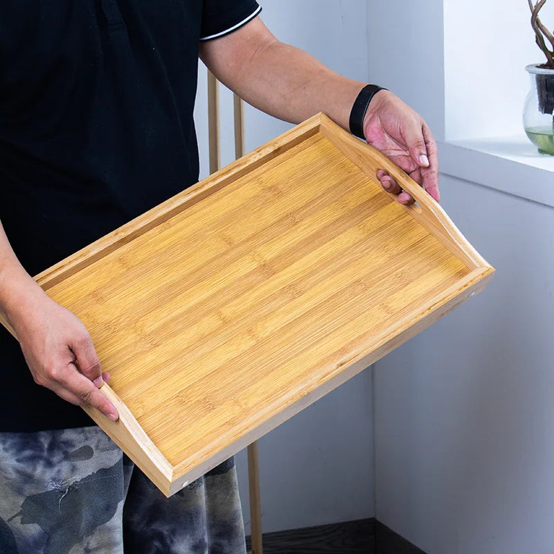 Folding Table on Bed, Bay Window Tray Table with Foldable Legs, Easy To Store, Portable Tea Tray Table side table sofa table