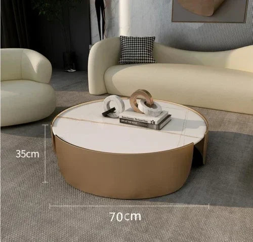 Round Luxury Coffee Tables Metal Low Patio Outdoor Hall Hotel Coffee Tables Center Entryway Muebles De La Sala Home Furniture