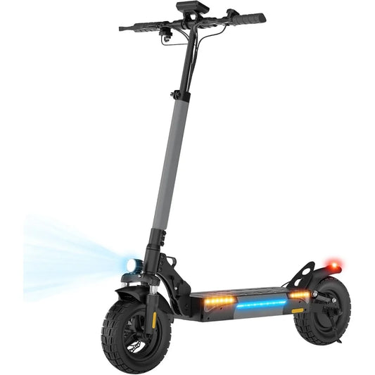 Electric Scooter for Adults, 28 MPH Top Speed & 28 Mile Range, 1000W Powerful Motor, 10" Off-Road Tires, Dual Suspension