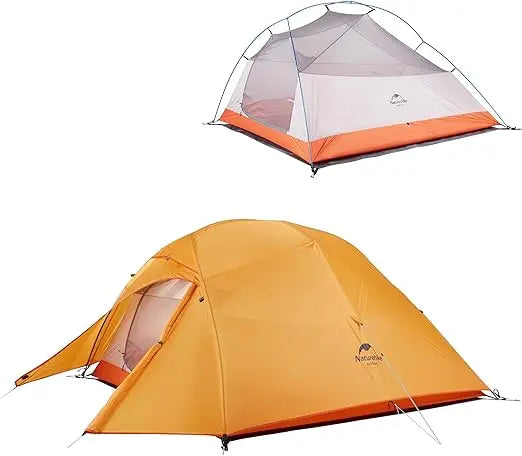 Cloud-Up 3 Person Lightweight Backpacking Tent with Footprint - 3 Season Free Standing Dome Camping Hiking Waterproof Backpack