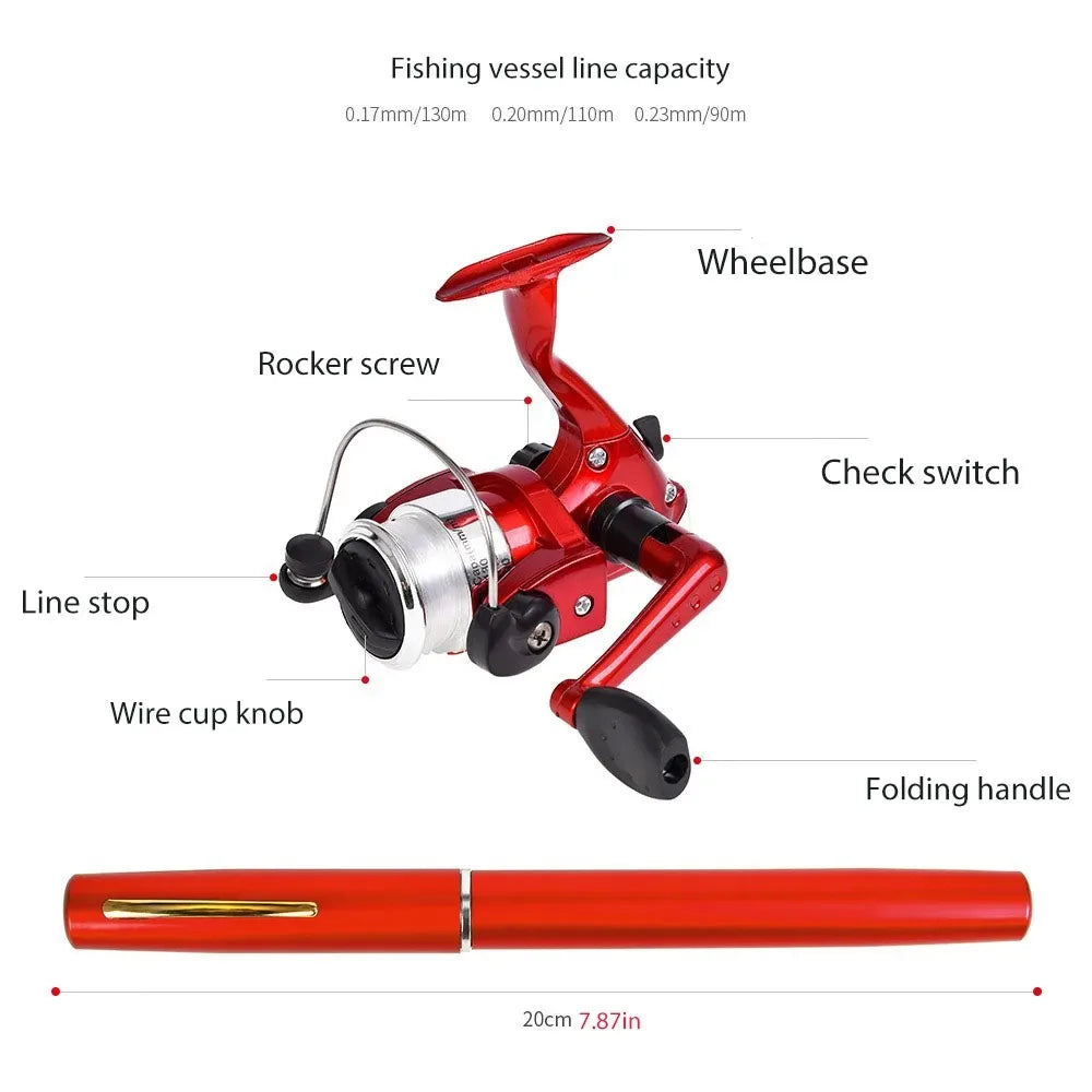 Fish Rod Goods Tackle Reel Telescopic Pole Rods for Fishing Accessories Tools Accessaries Poles Material Things Articles Sports