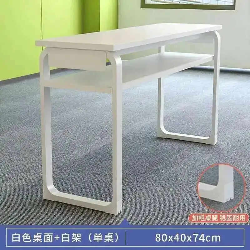 Double Minimalist Wrought Professional Iron Nail Tables Manicure Table Fashion Salon Furniture for Beauty Salon Nail Table Chair