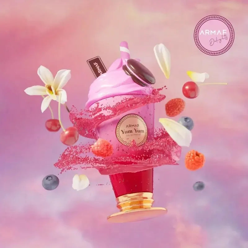 Armaf Yum Yum Eau de Toilette for Women - 3.4 oz / 100ml - Sweet & Playful Ice Cream-Inspired Perfume