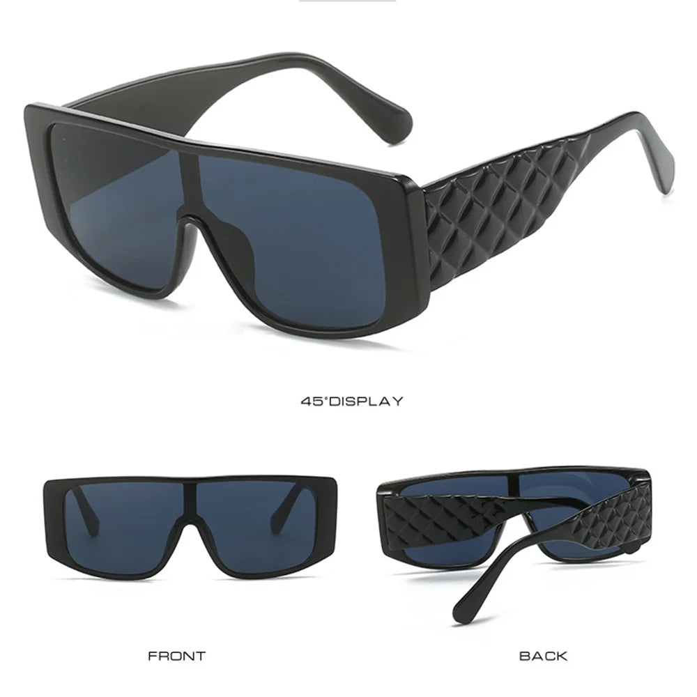 Hot Sale Fashion Large Frame Sunglasses For Women Men Luxury Retro Square Sun Glasses Driving Travel Outdoor Eyewear New UV400