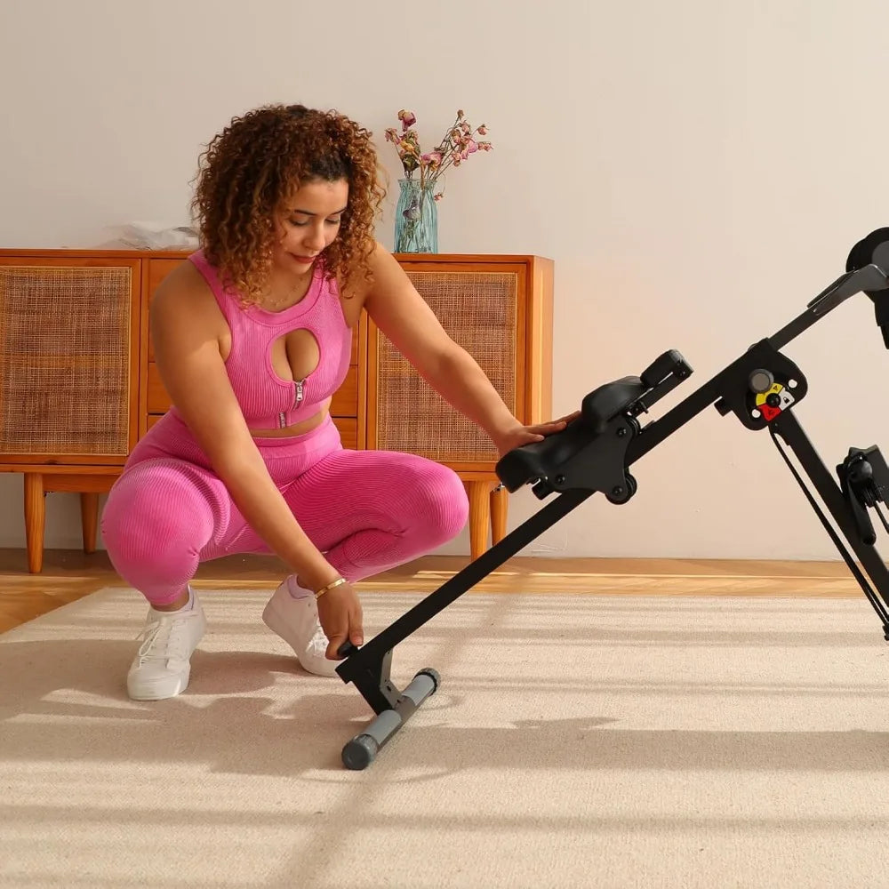 3-in-1 Adjustable Ab Machine for Stomach Exercise, Foldable Rowing Equipment with 3 Height Options for Home Gym, Ergonomic Desig