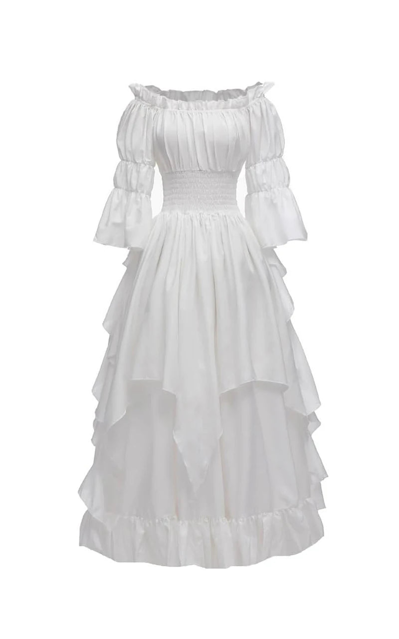 Women's Gothic Witch Dress Medieval Renaissance Costume Victorian Dress