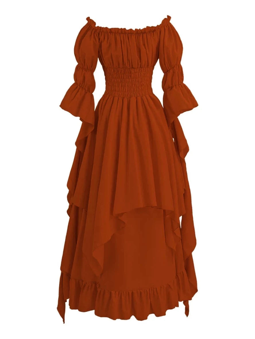 Women's Gothic Witch Dress Medieval Renaissance Costume Victorian Dress