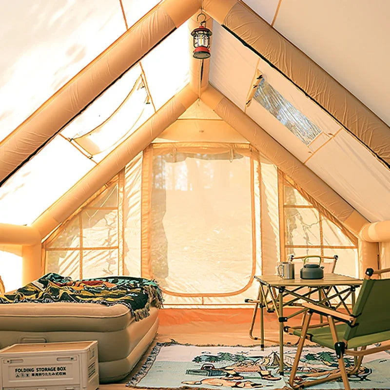 Large Inflatable Tents for Outdoor Camping Complete Set of Equipment for Sun Protection Outdoor Overnight Shelter Rain Protectio