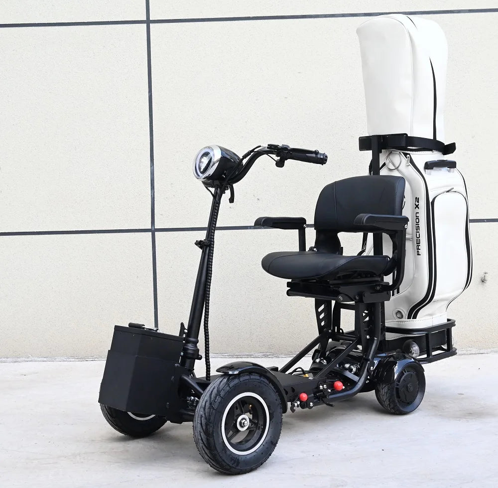 Electric Handicapped 400W Dual Motor Heavy Duty Big power Elderly 4 Wheel Folding Golf Electric Mobility Scooter Adult