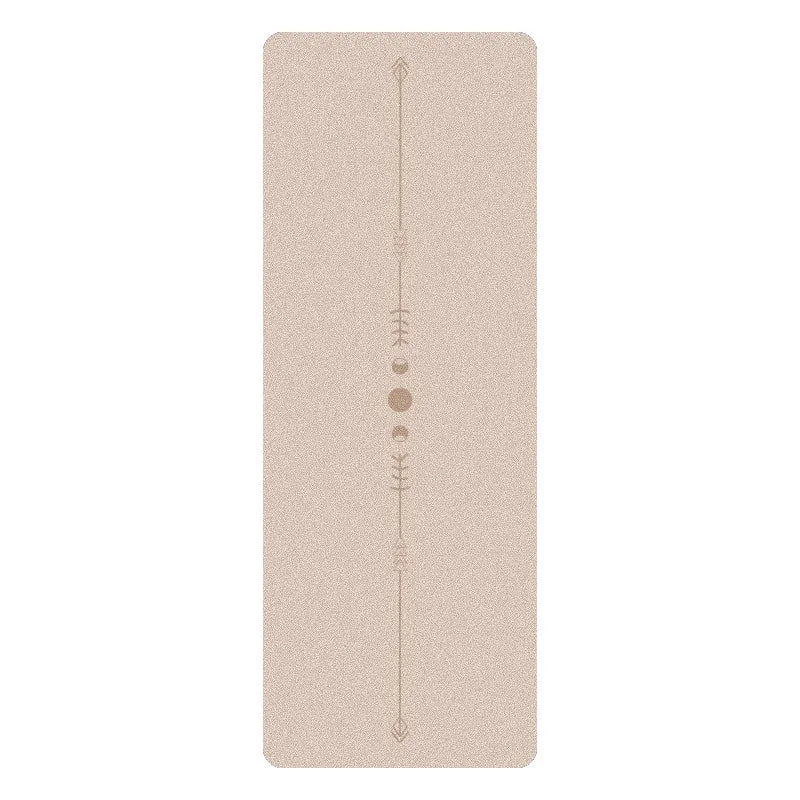 5mm Thick Yoga Mat with Textured PU Surface & Natural Rubber Base - Anti-Slip, High-Density Fitness Mat for Home/Pilates (Alignm