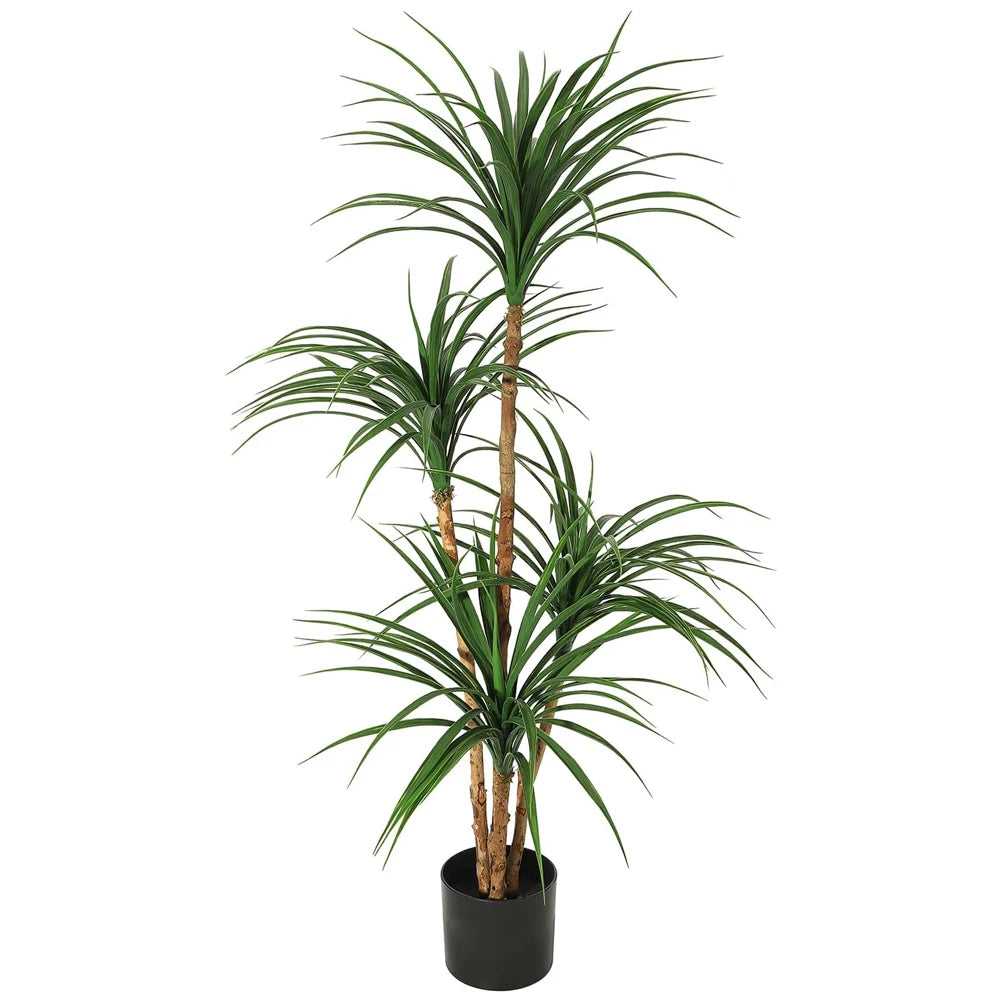 Artificial Dracaena Tree,Realistic Fake Dracaena Plant, Tall Dracaena Houseplant for Indoor Decor, Adjustable Lifelike Faux Tree
