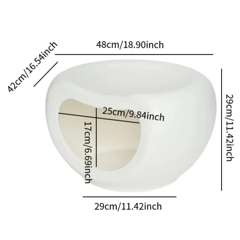 Cat House Cat Hideaway, Indoor Sleeping Autumn Cat Shelter Cave Bed for Bunny, Hedgeh Human and Pet Dual-purpose