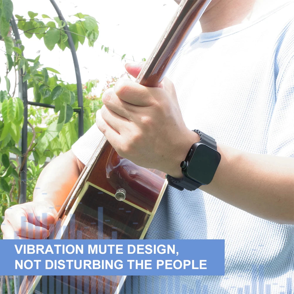 Wearable Vibrating Metronome for Sport Running Metronome Watch 40-240 Bpm Smart Pulse Beat Counting Watch for Musical Instrument