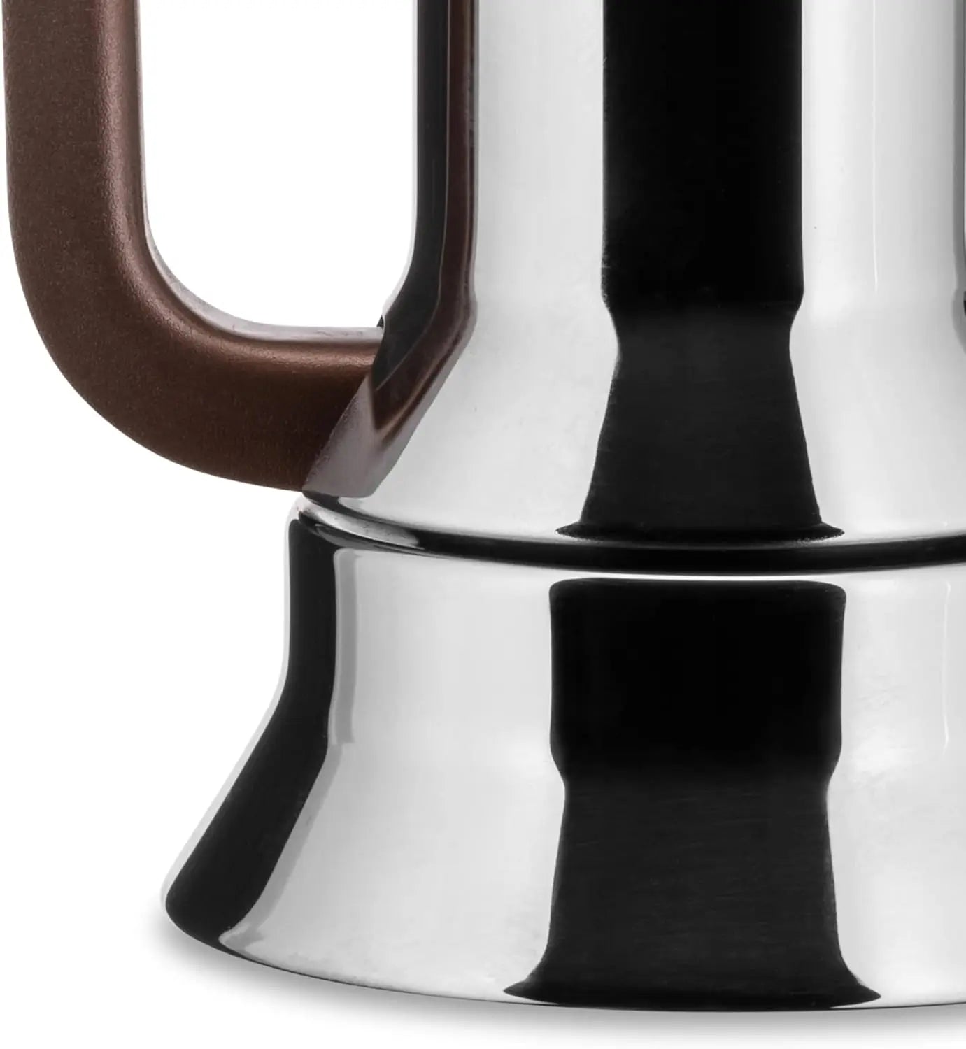 Espresso Coffee Maker Stovetop Moka Pot, 3 Cup, Silver
