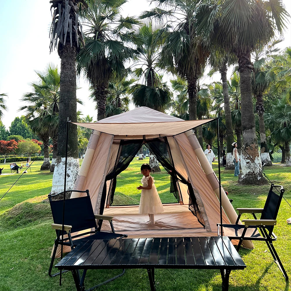 A large air tent that can accommodate 5-8 people, outdoor waterproof tent, beach tent, suitable for camping and hiking trips