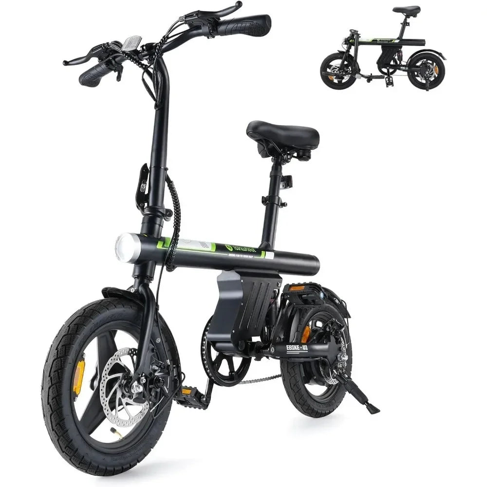 HOME-Electric Bike for Adult 500W Motor, 20 mph Folding Ebike, 14"/16"/20" Adult Electric Bicycles with Smart shed