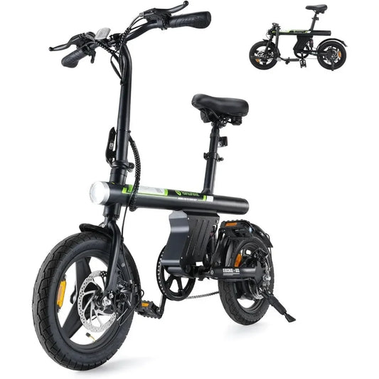 HOME-Electric Bike for Adult 500W Motor, 20 mph Folding Ebike, 14"/16"/20" Adult Electric Bicycles with Smart shed