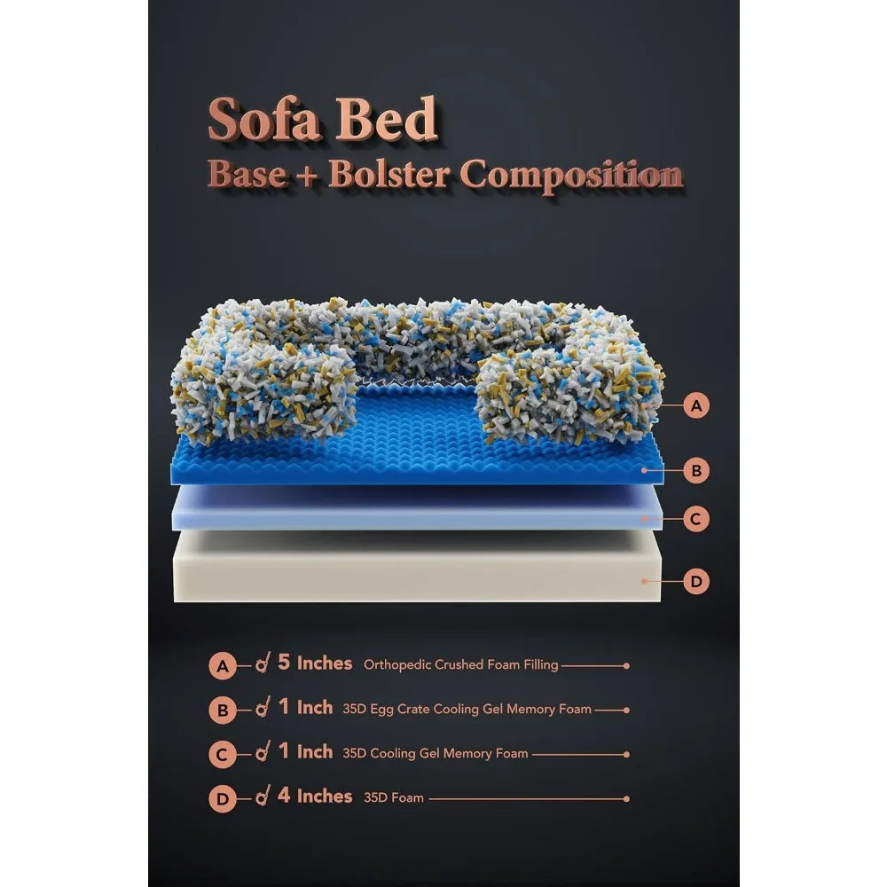 NOAH & PAW Small Dog Bed, 20x15x8 Inch, Cat Bed for Indoor Cats, Orthopedic Eggshell Memory Foam Infused with Cooling Gel, Water