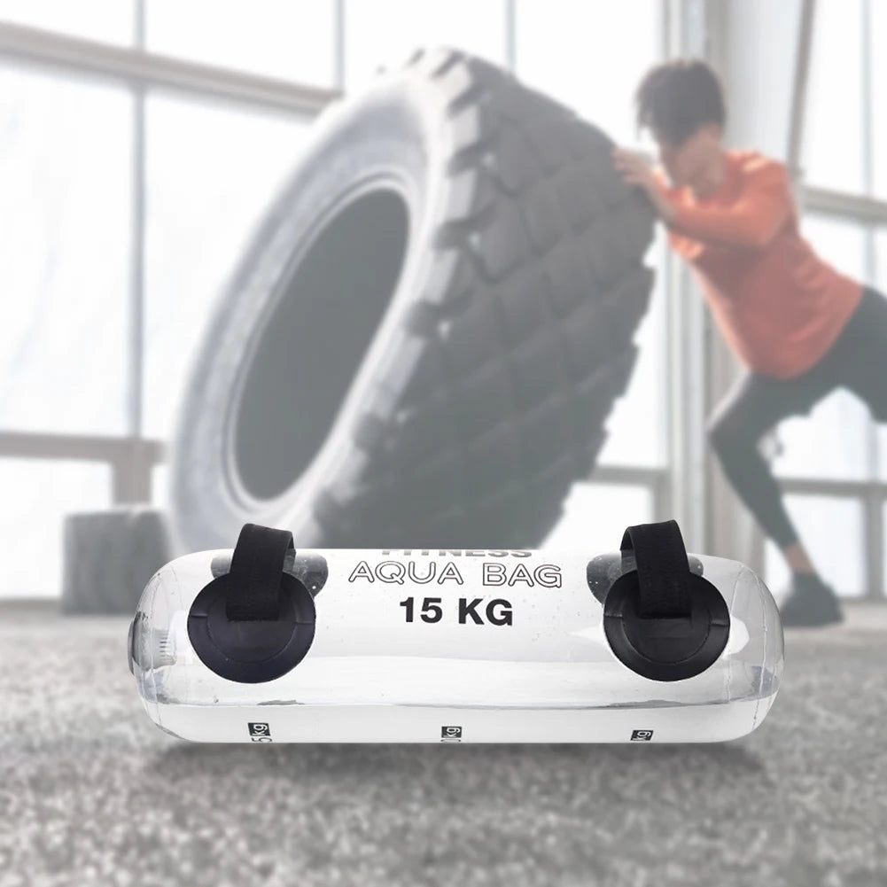 Fitness Aqua Bag Water Weight Bag 5/10/15Kg Water Sandbag Exercise Tool Weighted Workout Equipment for Weightlifting Crossfit