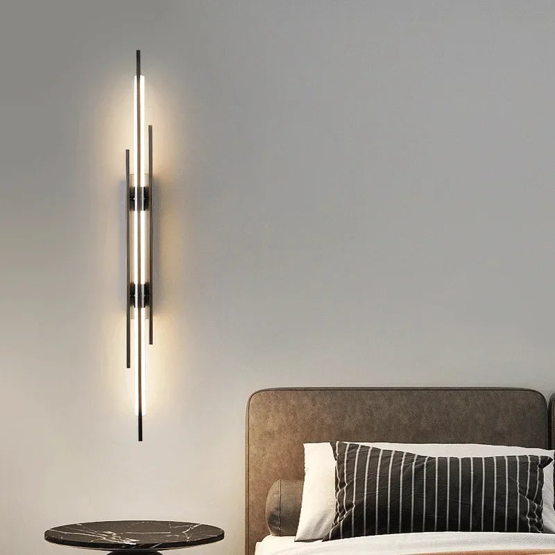 Modern LED Long Wall Lamp Bedroom Bedside Lamp LivingRoom DiningRoom Loft Wall Light Staircase Corridor Wall Sconces