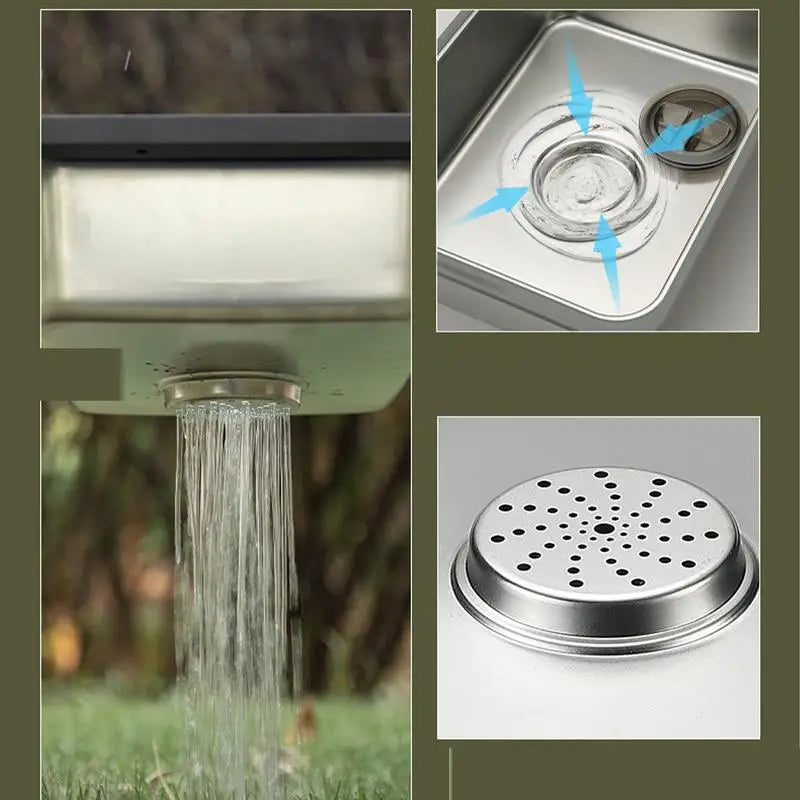 Small Kitchen Sink Stainless Steel Single Bowl Workstation Laundry Utility Sink Portable Farmhouse Kitchen Sink For Balconies