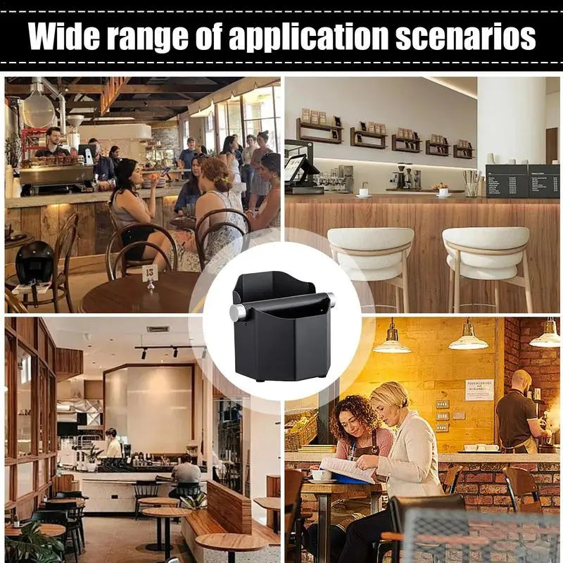 Coffee Knock Box Small Coffee Ground Basin Coffee Ground Basin Coffee Pucks Container With Removable Knock Bar For Home Cafe