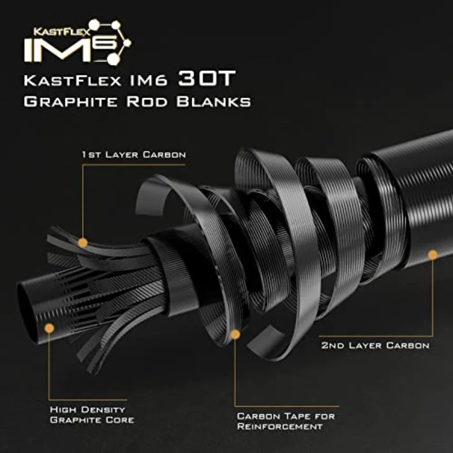 Valiant Eagle Passage Travel Fishing Rods 4 6 Pc Pack Rods for Spinning Casting and Fly Fishing IM6 Graphite Blank wit