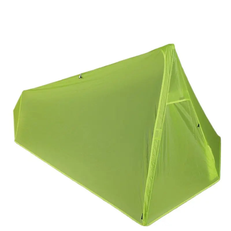 Outdoor Ultralight 800g One Person Camping Tent Ultralight 15D Silicone Coated Rainproof Camping Tent Shelter (No Pole)