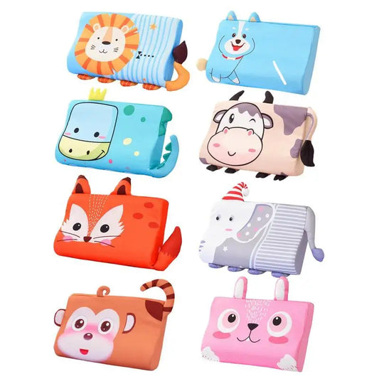 Kids Pillow for Sleeping Ergonomic Memory Foam Bed Pillow Breathable Nap Time Pillows Skin-Friendly Calming Cushion Pillow