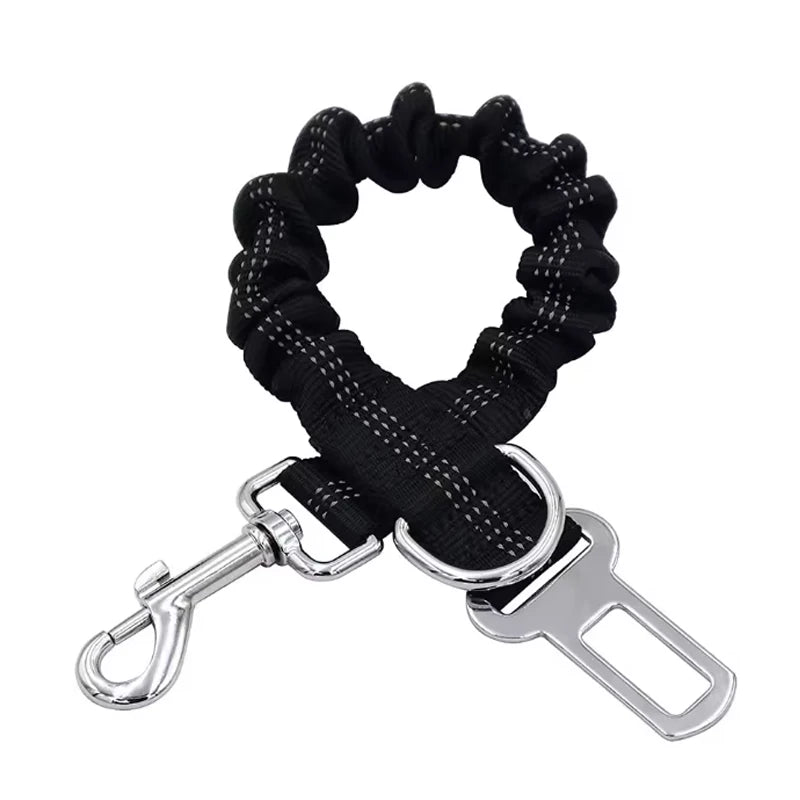High Grade Dog Car Safety Belt Dog Safety Belt with Damping Belt and Reflective Line Adjustable Length Suitable Any Dog