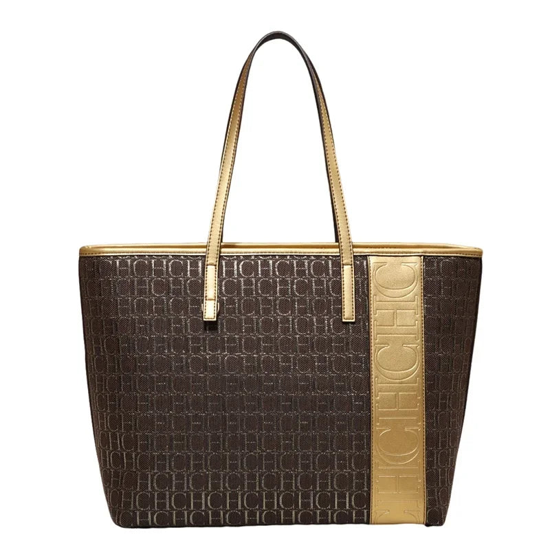 CH Business Duty Simple Ladies Handbag 2025 New Classic Design Trendy Design Vintage Hundred Handbags Women's Bucket Bag