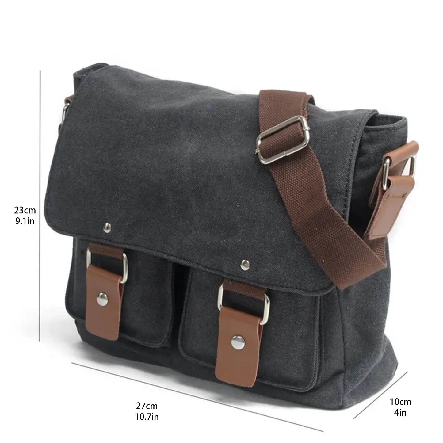 Leisure Retro Motorcycle Saddlebag Universal Side Bag With Removable Inner Bag Travel Motorbike Luggage Shoulder Bag Canvas