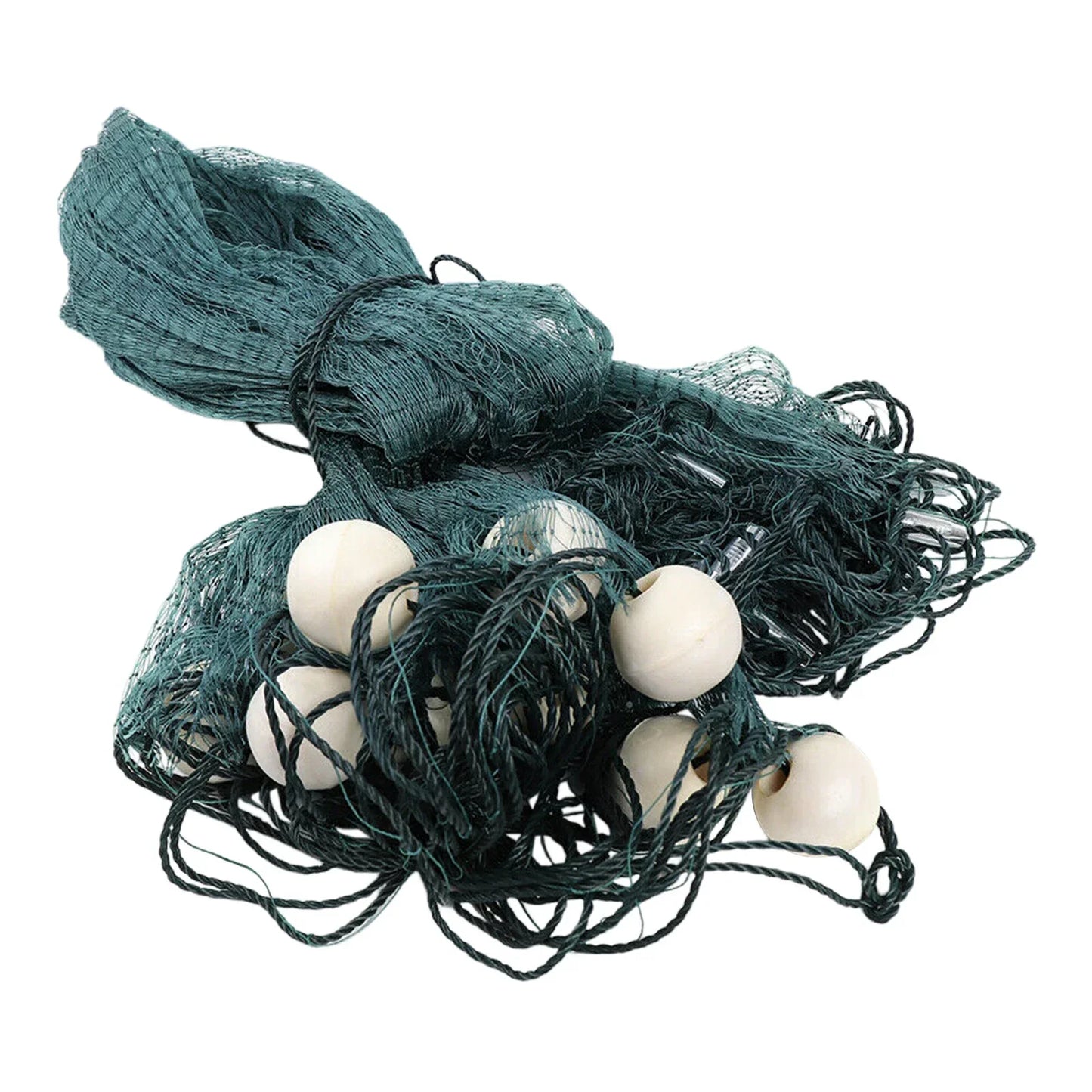 10 x 33Ft Fishing Drag Net, Beach Bait Seine Nylon Mesh Fish Net Hand Made Net Fishing Gill Nets with PVC Foam Float Bobbers