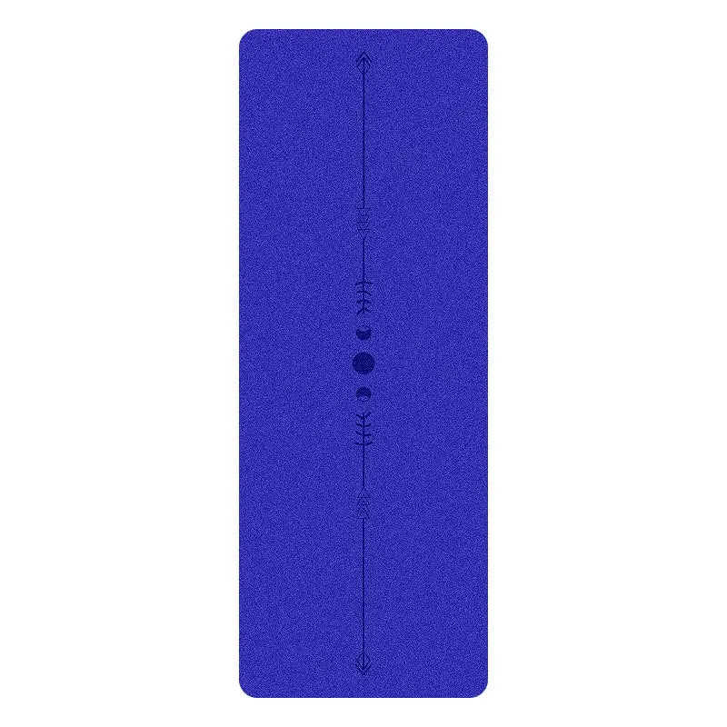 5mm Thick Yoga Mat with Textured PU Surface & Natural Rubber Base - Anti-Slip, High-Density Fitness Mat for Home/Pilates (Alignm