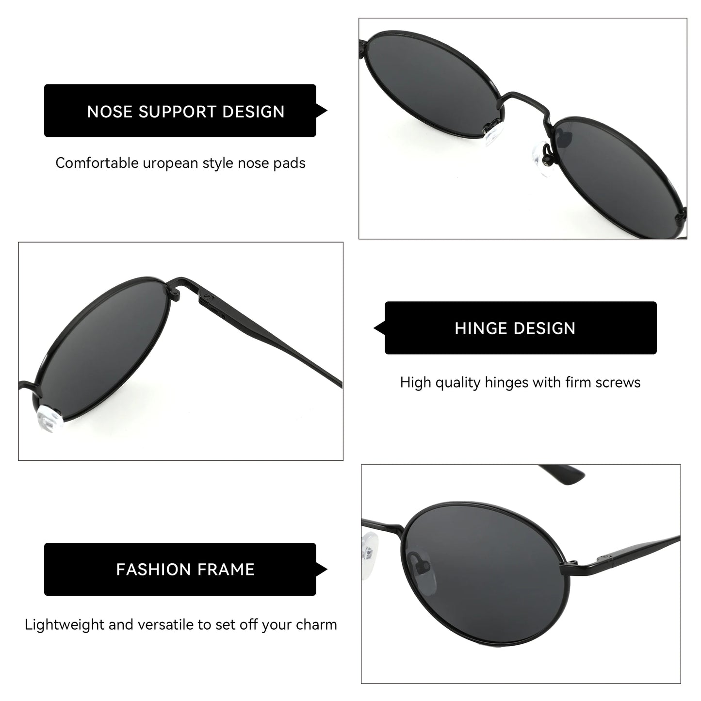 ZENOTTIC Retro Oval Polarized Sunglasses for Women Men Trendy Round Y2k Sunnies Small 90s Style Vintage Shades Sun Glasses