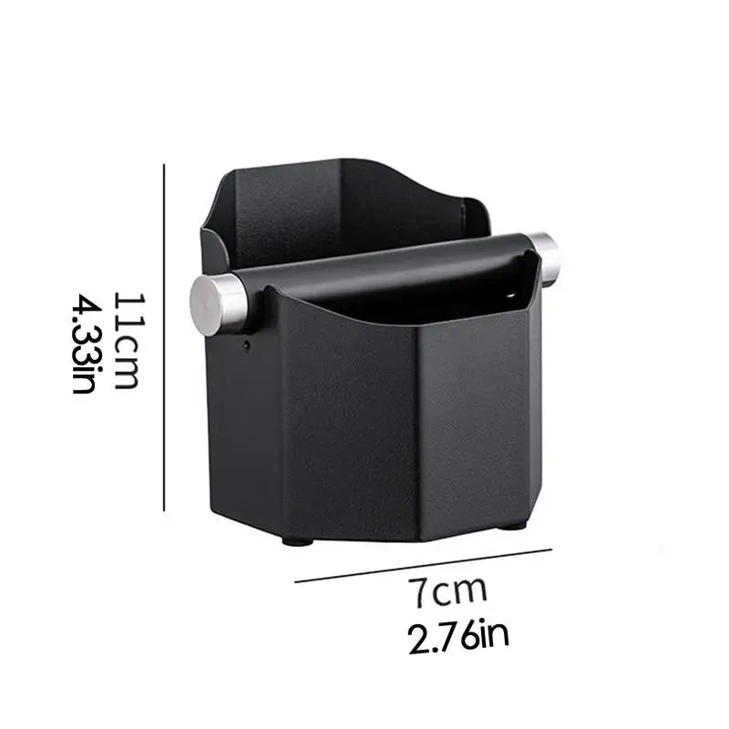 Coffee Knock Box Small Coffee Ground Basin Coffee Ground Basin Coffee Pucks Container With Removable Knock Bar For Home Cafe